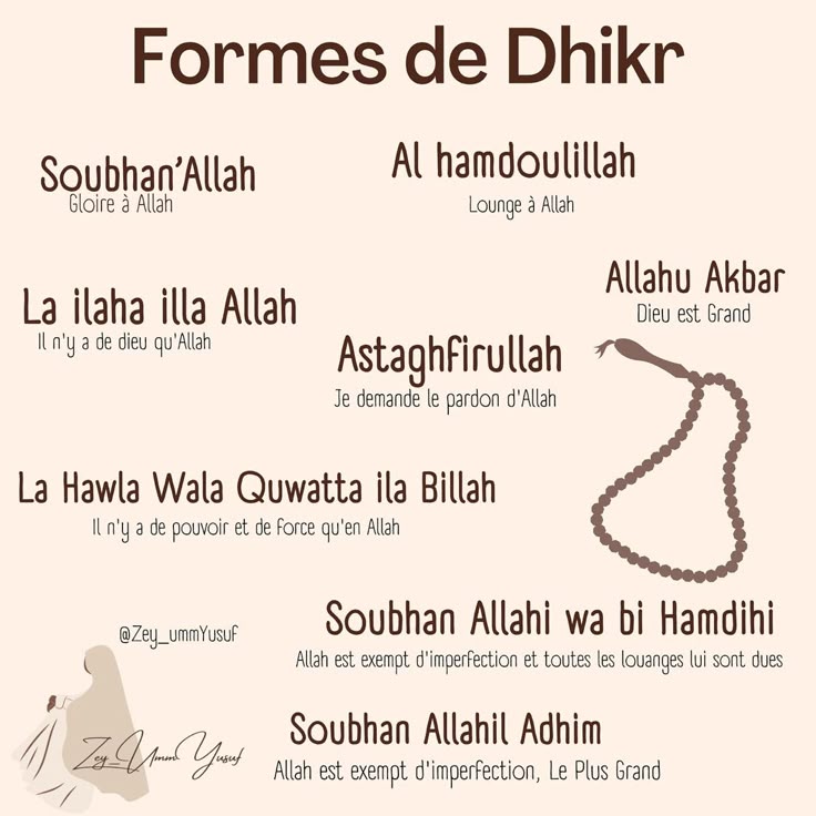 Comment faire du dhikr