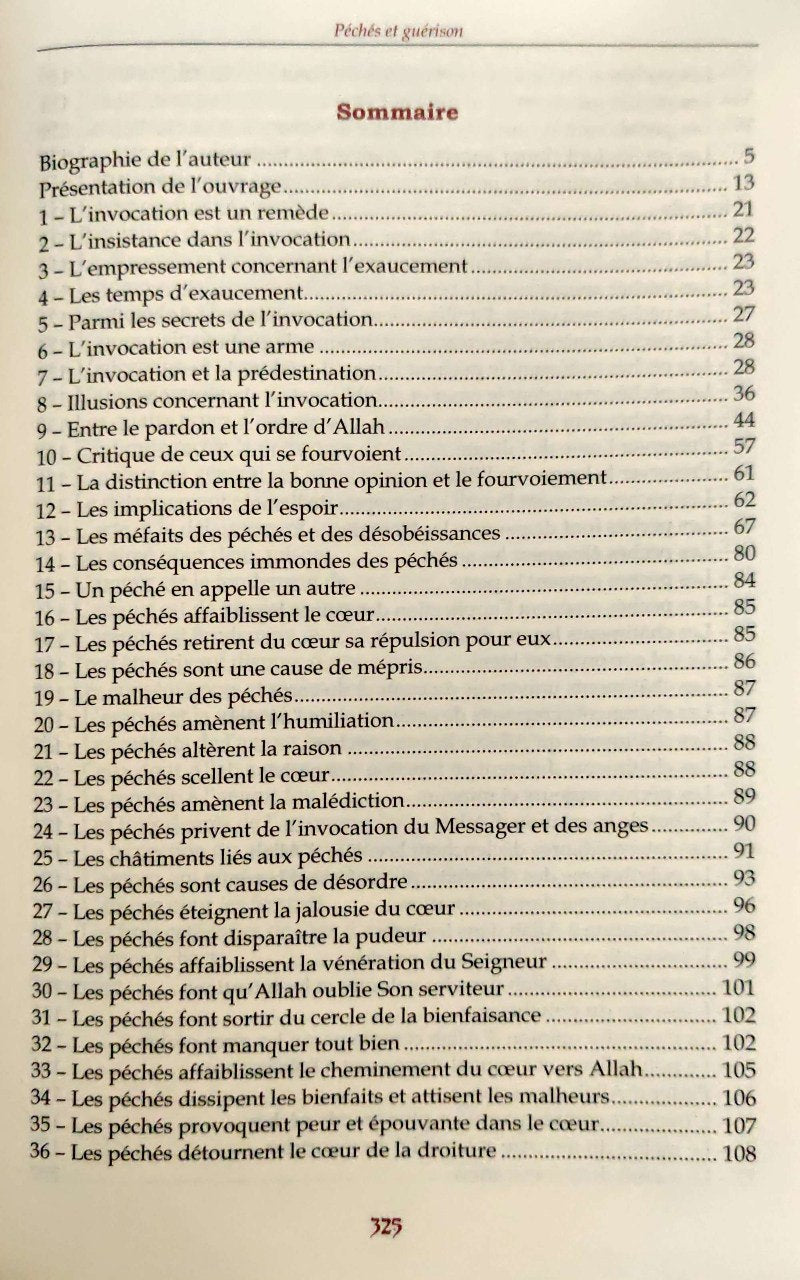 péchés et guérison