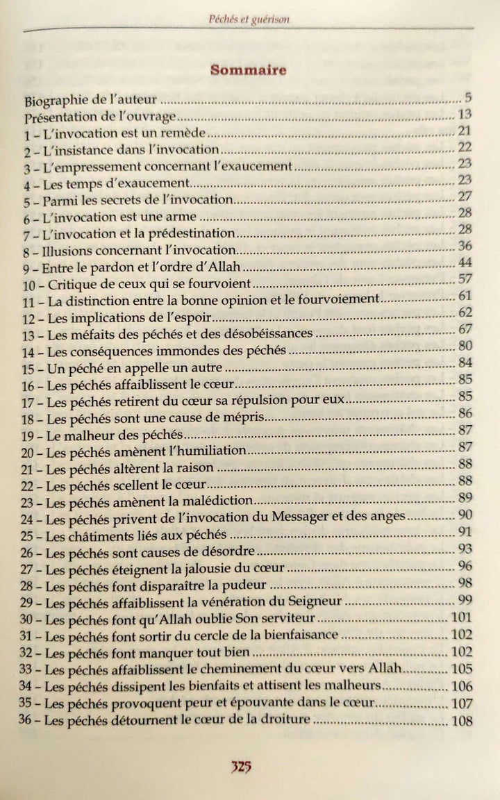 péchés et guérison